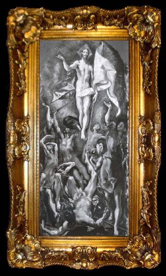 framed  El Greco The resurrection, ta009-2